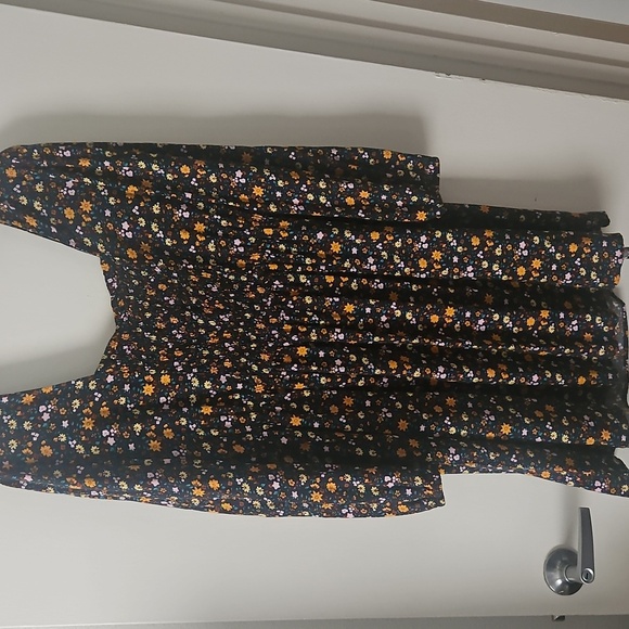 MUDD Orange Bishop Sleeve Sundress - Picture 2 of 3